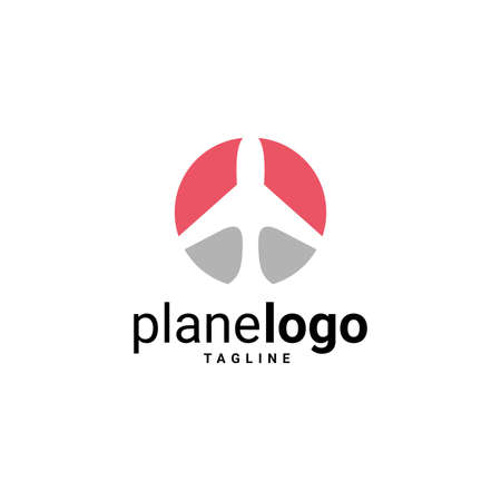 Airplane Logo Template Design Vectorのイラスト素材