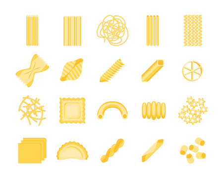 Pasta Set. Vectorのイラスト素材