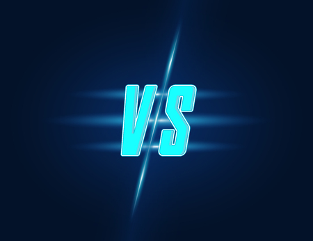 Competition vs on Dark Background. Vectorのイラスト素材