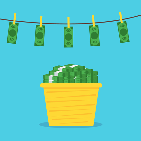 Money Laundering Concept. Vectorのイラスト素材