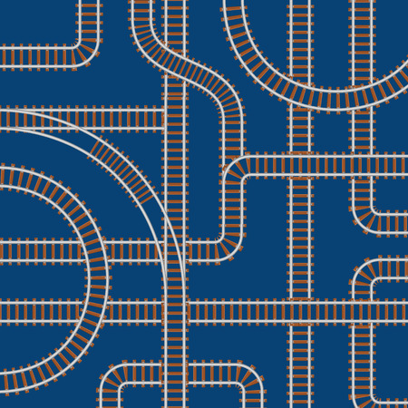 Railroad Background Pattern. Vectorのイラスト素材