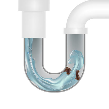 Realistic detailed 3d drain cleaner vector.のイラスト素材