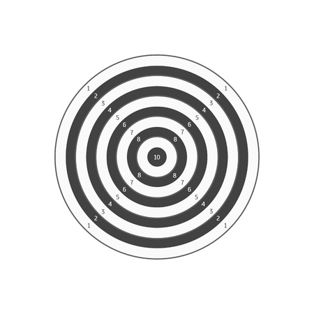 Board Target. Vector illustration isolated on white background.のイラスト素材