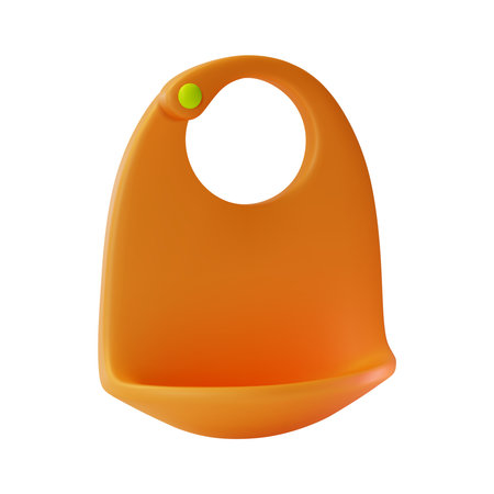 3d Baby Bib Newborn Care Accessory Concept Cartoon Design Style. Vectorのイラスト素材