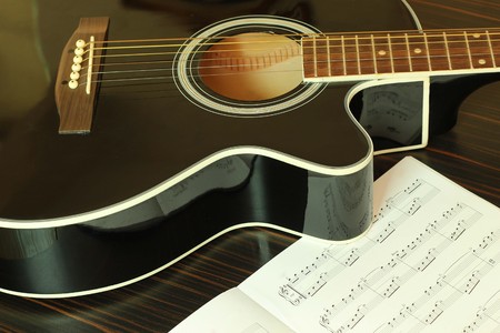 Guitar on Sheet Music for song writter