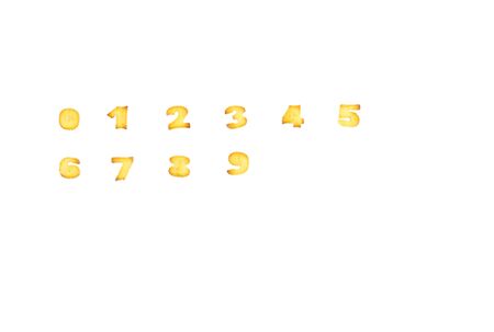 Cookie number sign  isolated on white background.