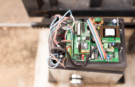 Top view Electronic Gate control system motor with wires industrial