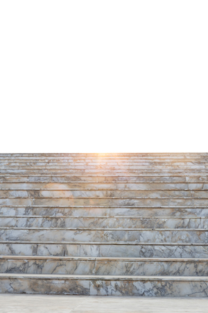 Luxury architecture marble staircase isolated on white background.の写真素材