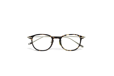 Modern eye glasses isolated on white background.の写真素材