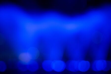 Fountain show with blue bokeh color light illumination abstract.の写真素材