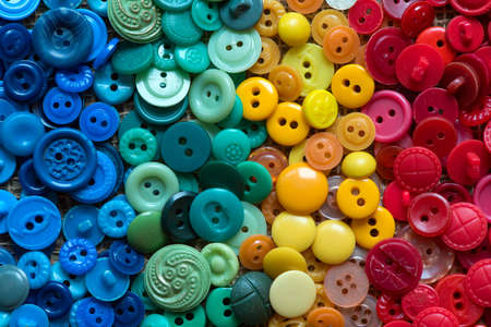 Top view colorful button for background.の写真素材