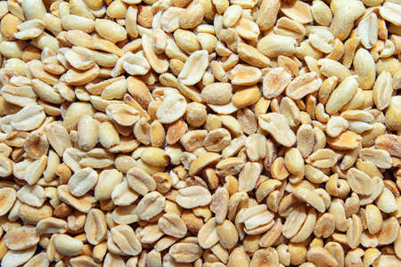 A peeled peanuts for background.