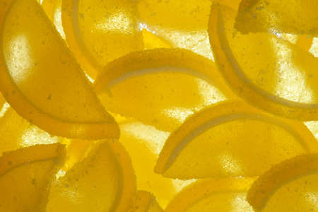 Sweet Lemon Cheese Marmalade covered with Sugar.の写真素材