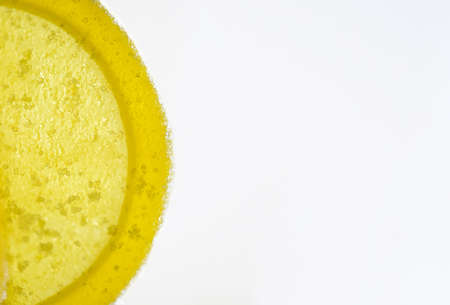 Sweet Lemon Cheese Marmalade covered with Sugar on white background.の写真素材