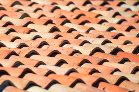 Background of old roof tiles.