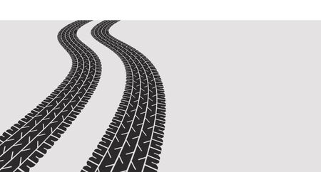 tyre tracksの写真素材