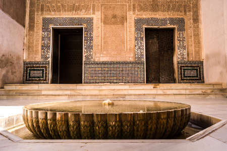 Fountain in the arabic palace Alhambra