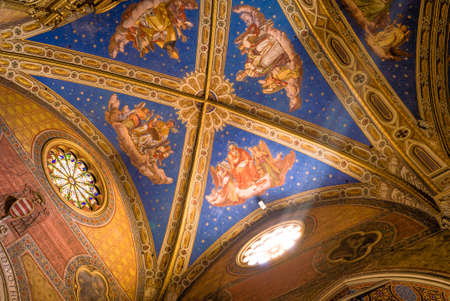 Sant Ignazio Church painted ceilings by painter Andrea Pozzo in Romeのeditorial素材