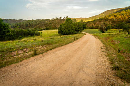 Angusvale camping ground in Mitchell River National Park in Australiaの写真素材