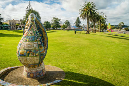General view of Portland in Victoria, Australiaの写真素材