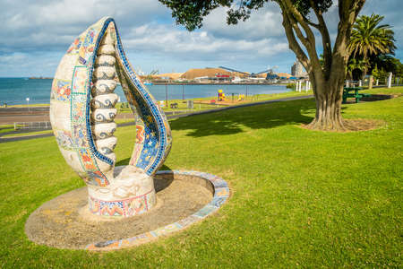 Sculpture in the park of Portland in Victoria, Australiaの写真素材