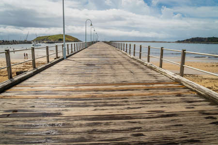 Coffs Harbour pier in New South Wales, Australiaの写真素材