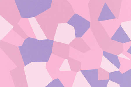Pink mosaic of abstract geometrical shapes with Cameo Pink, Dark Lavender, Cyclamen, Pale Red-Violet...