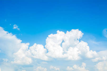 Blue sky clouds.の写真素材