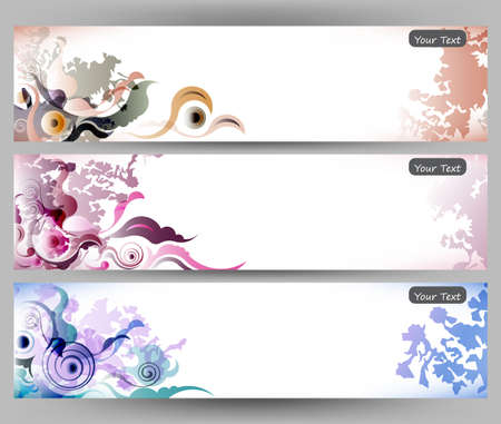 abstract colorful flower vector background brochure template.のイラスト素材