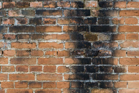 Old orange brick wall textures and backgrounds