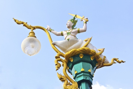 Rama sculpture at thai temple.の写真素材