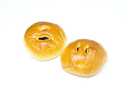 Sweet cinnamon raisin buns の写真素材