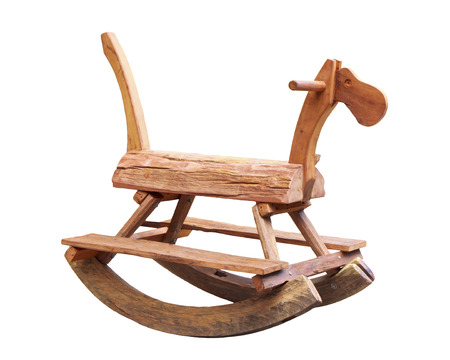wooden Rocking Horse.の写真素材