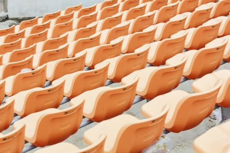 Close up stadium and seatの写真素材