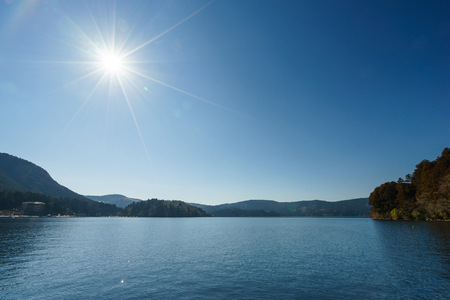 Mount Hakone or Lake Ashi, Japan.の写真素材