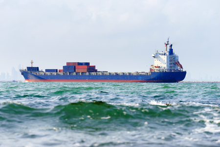 Cargo ship at the port.の写真素材