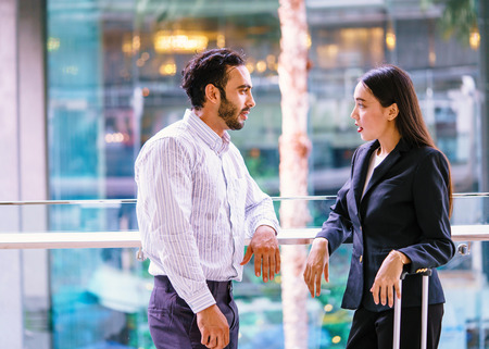 Business couple outdoor.の写真素材