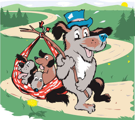 Homeless & Happyのイラスト素材