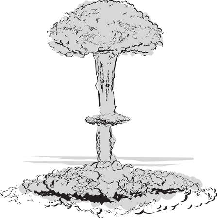 Mushroom Cloudのイラスト素材