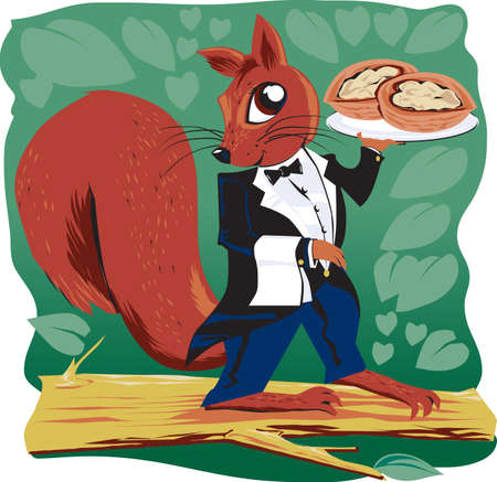 Walnuts On The Half-shellのイラスト素材