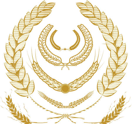 Wheat Laurelsのイラスト素材