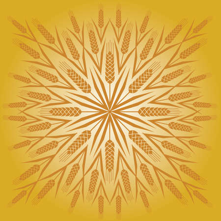 Wheat Sunburstのイラスト素材