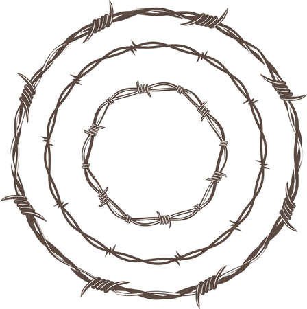 Barbed Wire Ringsのイラスト素材