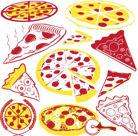 Pizza Collectionのイラスト素材