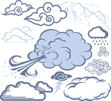 Cloud Collectionのイラスト素材