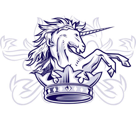 Unicorn Crownのイラスト素材