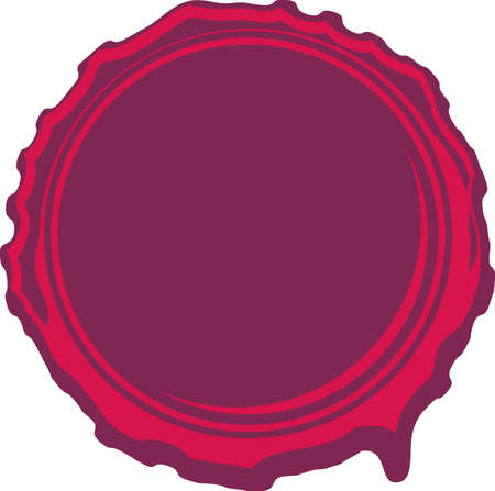 Purple Wax Sealのイラスト素材