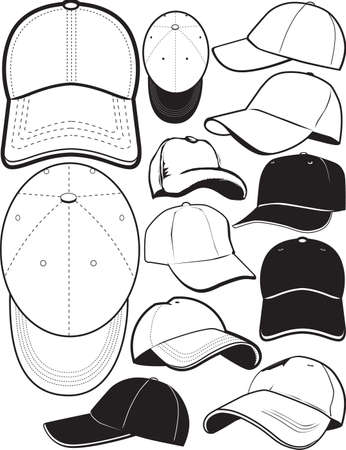 Ball Cap Collectionのイラスト素材