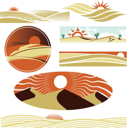 Desert Dunesのイラスト素材