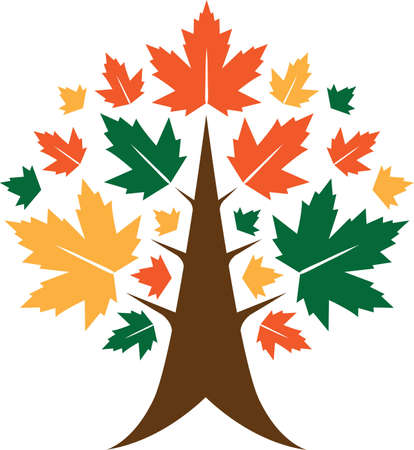 Autumn Tree Iconのイラスト素材